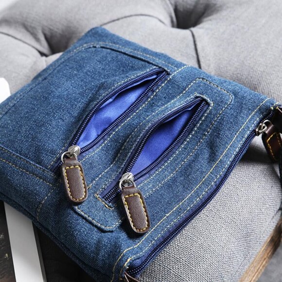 Women Multi Pocket Crossbody Shoulder Bag Small Organizer Purse Wallet - Picture 5 of 7